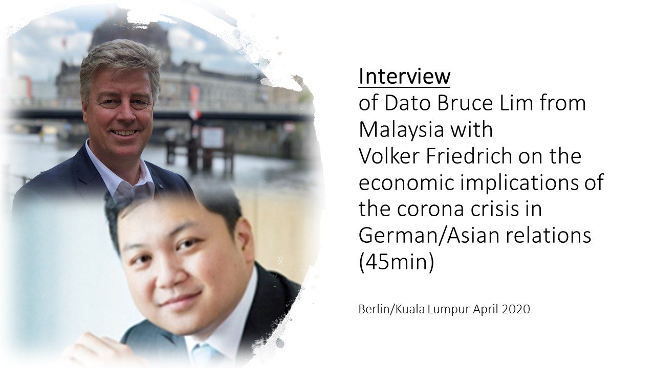 Read more about the article Corona Crisis: Interview with Volker Friedrich on the impacts of the economic crisis in Asia and Germany