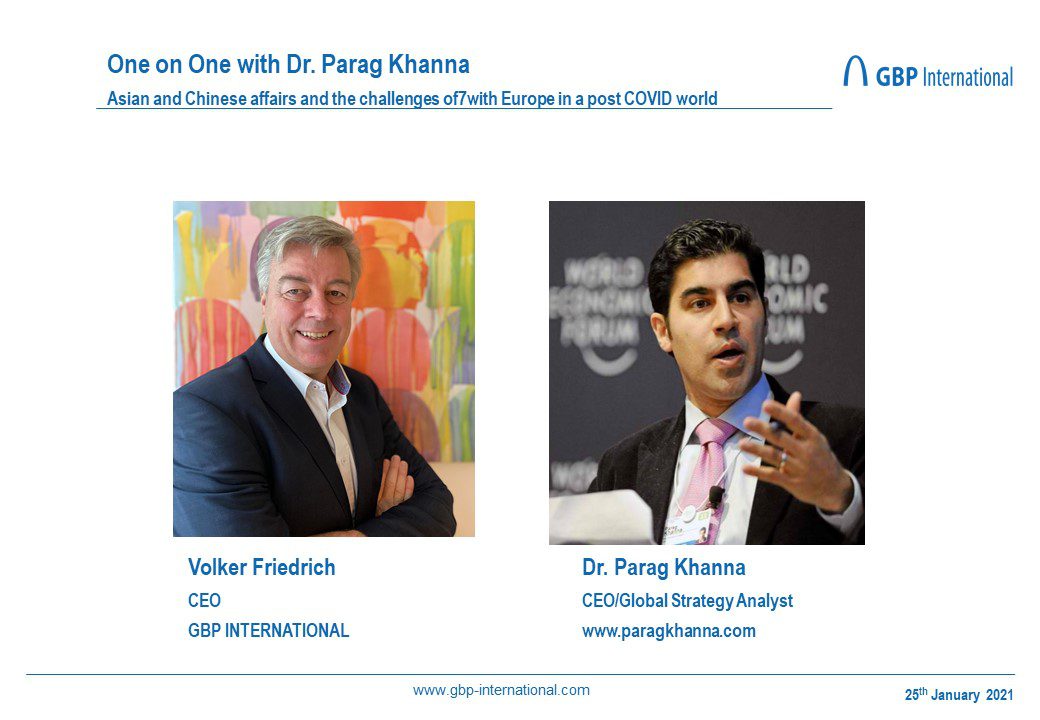 Read more about the article Interview about economic and social developments in Asia with Dr. Parag Khanna