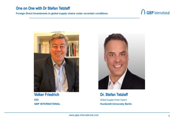 Read more about the article Interview with Dr. Stefan Tetzlaff about Foreign Direct Investments